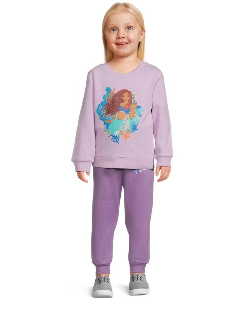 Disney The Little Mermaid Fleece Jogger and Sweatshirt Set NWT